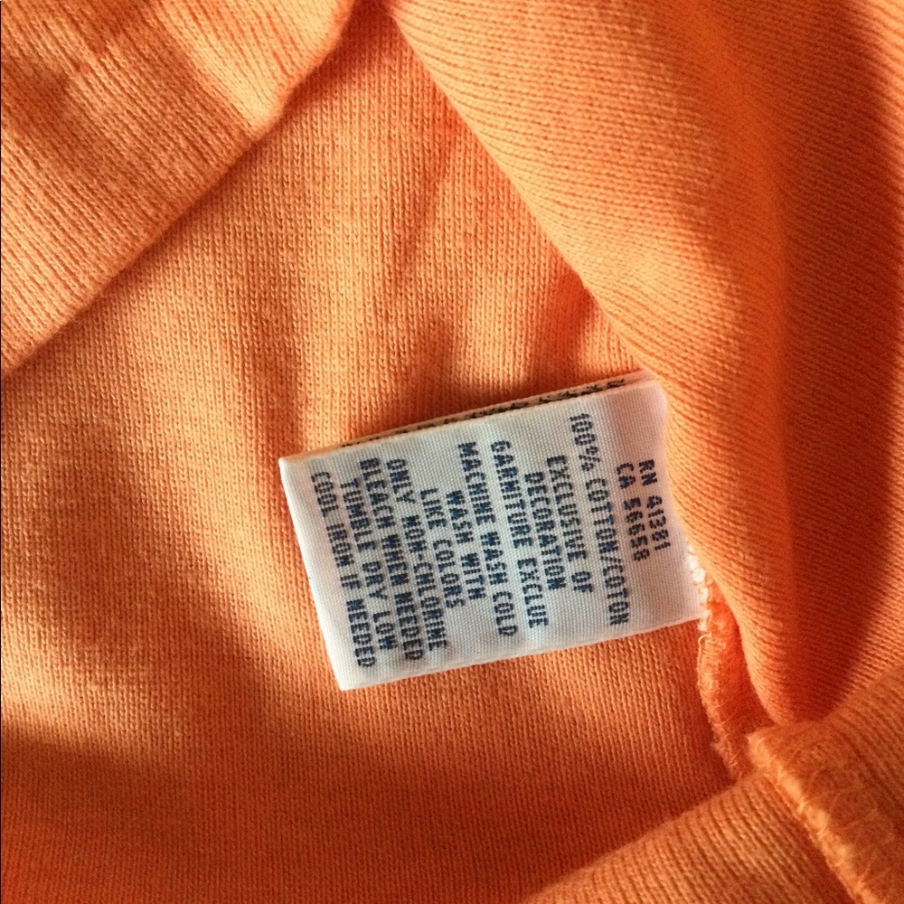🆕 Ralph Lauren Peach V-Neck T-Shirt 👚🍑 - Picture 7 of 9